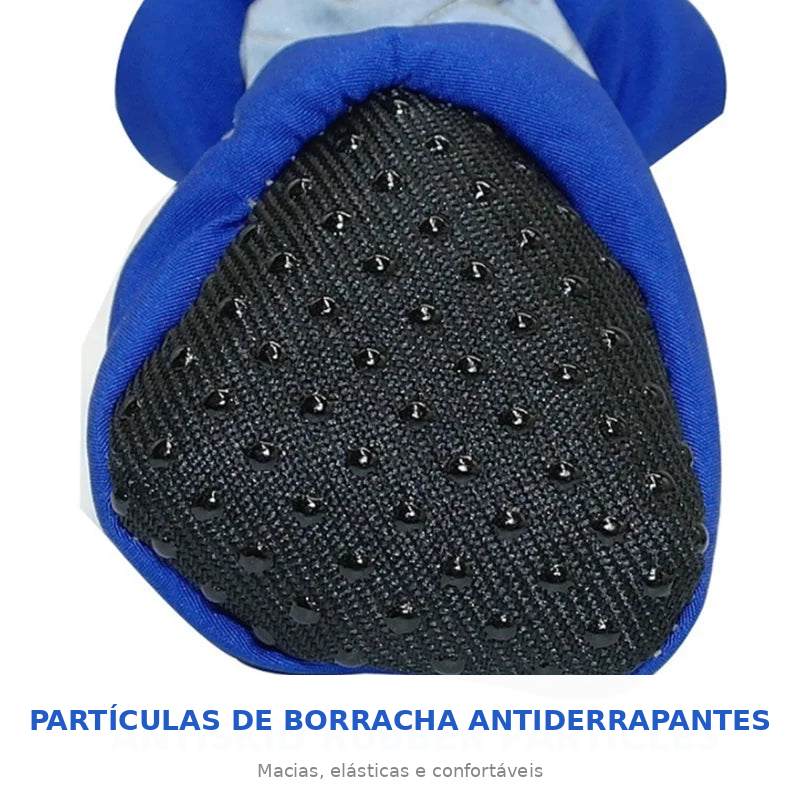 Botinhas Impermeáveis para Cães – Kit com 4 — sola antiderrapante