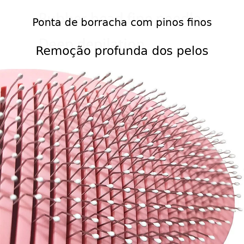 Escova Removedora de Pelos para Cães e Gatos — pinos finos