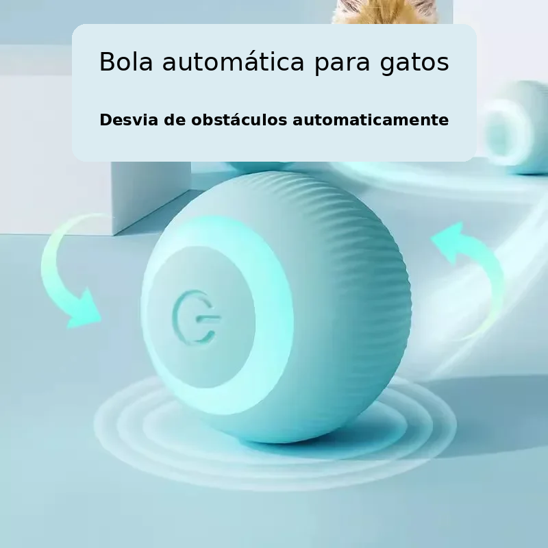 Bola Interativa Automática para Gatos — movimento automático