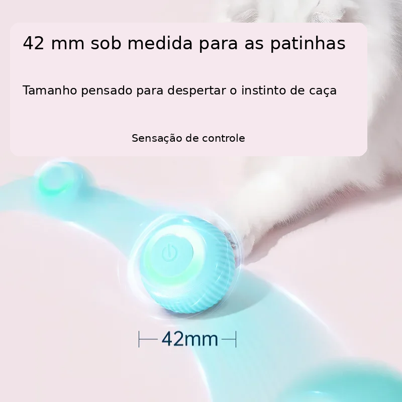 Bola Interativa Automática para Gatos — tamanho 42 mm